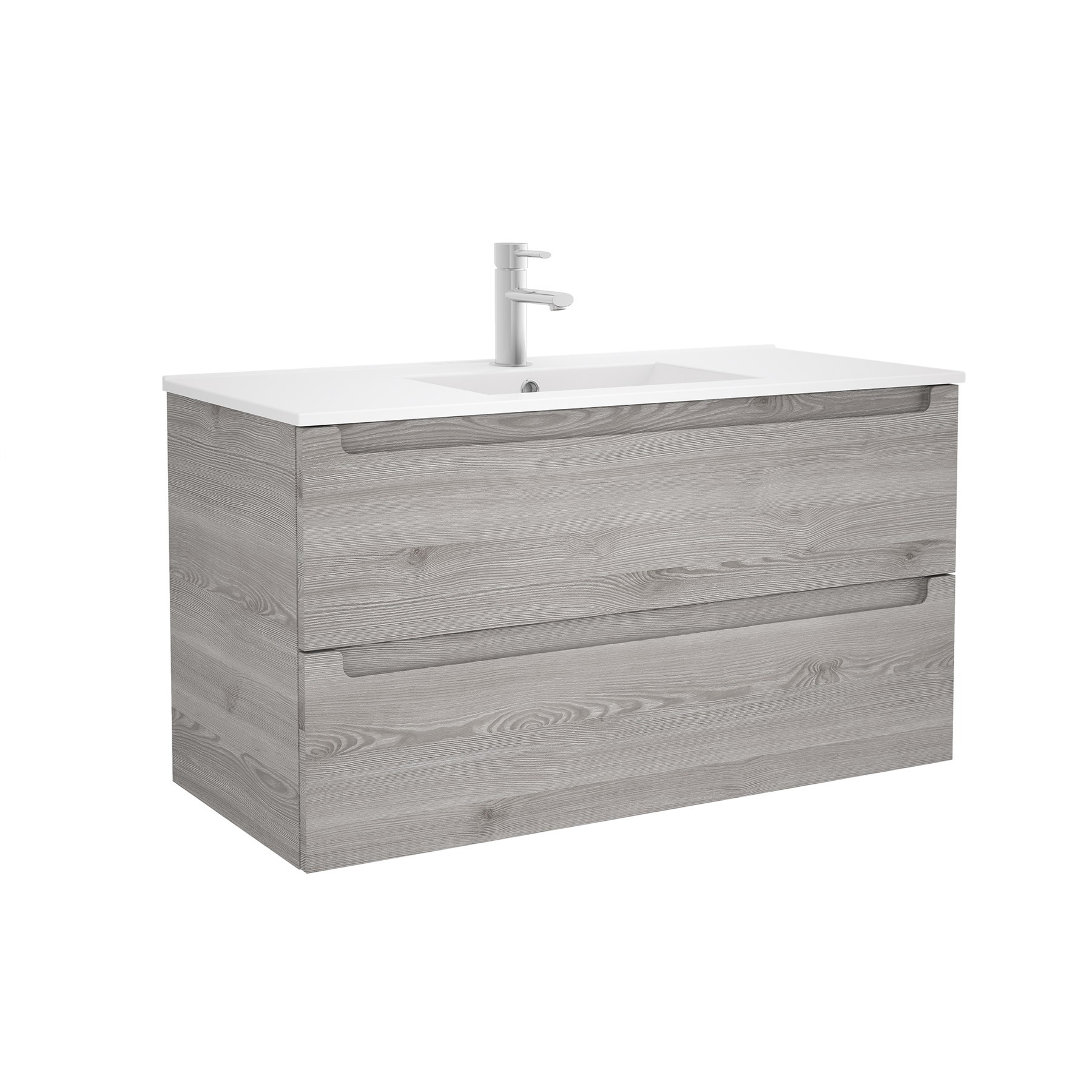 23937 SALGAR Мебель для умывальника MONTERREY 1000 2 металлических ящика BAY PINE 997 x 540 x 450 мм Лавровая сосна  - Вид №1