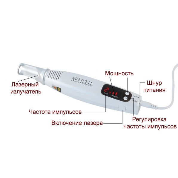 30262 NEATCELL - пикосекундный аппарат для удаления татуировок, татуажа и кожных пигментаций (синее свечение) Beauty Star  - Вид №1