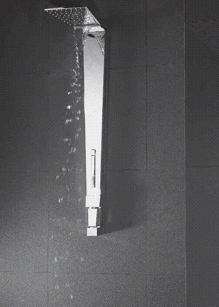 tender rain Настенная душевая стойка из латуни с душевой лейкой Sharp sun-id-1398319 - Вид №3