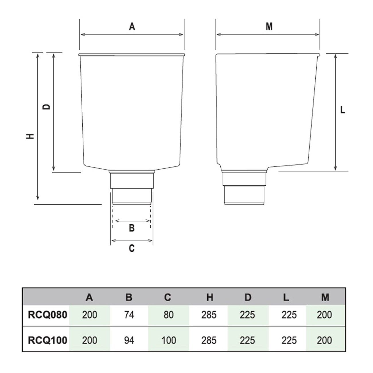 Квадратный сборщик водосточных труб First Corporation First Plast ARCH-00000606 - Вид №2
