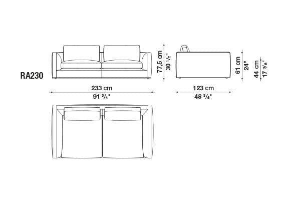 Угловой диван из ткани B&B Italia Ричард ARCH-00040927 - Вид №67
