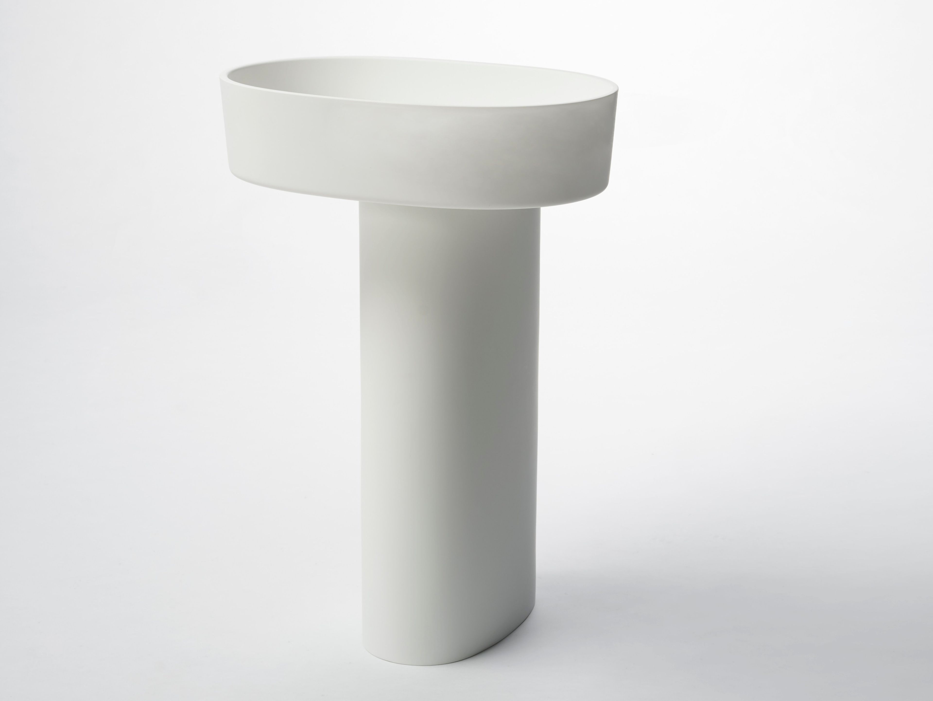 Овальный умывальник Livingtec® на колонне Ex.T плато ARCH-00073923