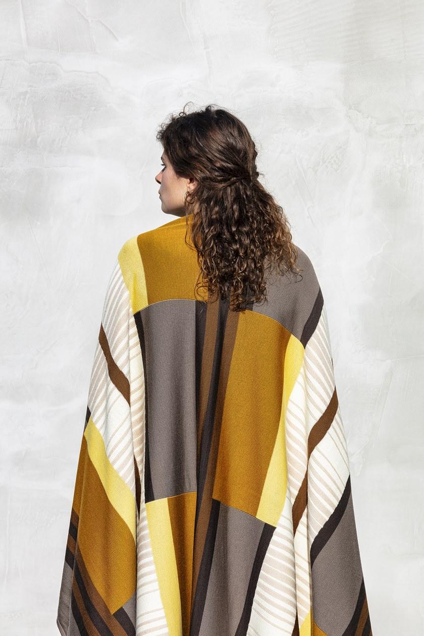 Casalis Плед многоцветный из лана мериноса Velden sun-id-1406191 - Вид №2