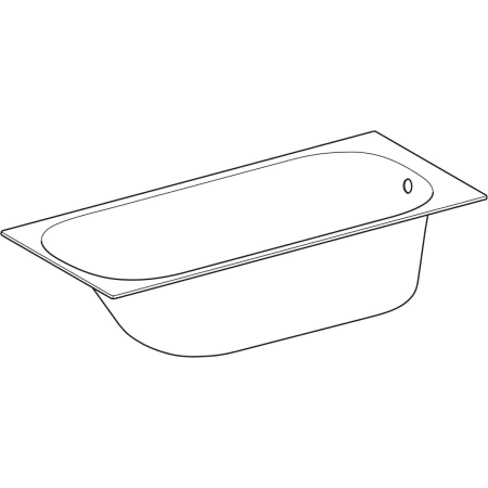 554.044.01.1 Прямоугольная ванна Geberit Soana, узкий край Geberit  - Вид №1