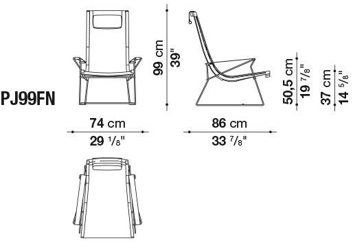 B&B Italia Кожаное кресло с салазками и подлокотниками J.j sun-id-1352126 - Вид №6