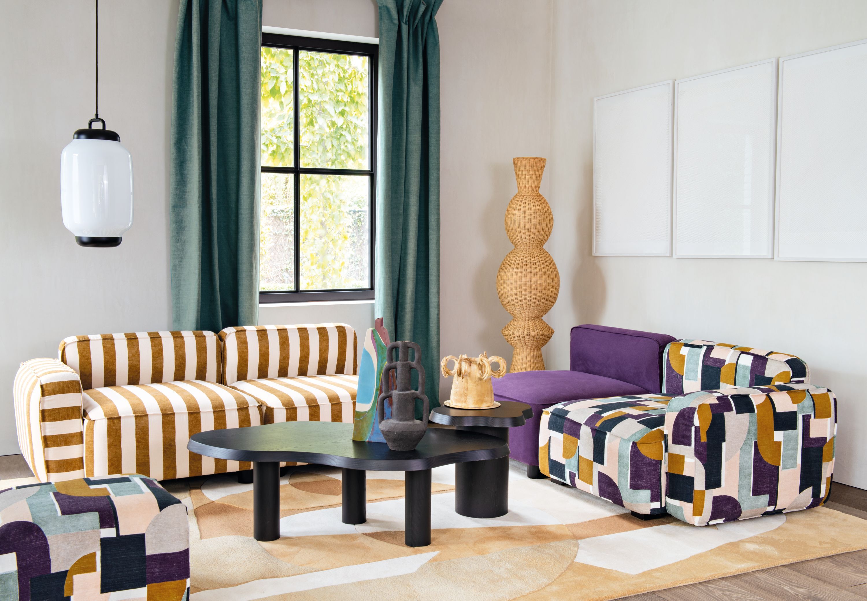 Моющаяся полосатая ткань Casamance Paris Texas ARCH-00035396 - Вид №2