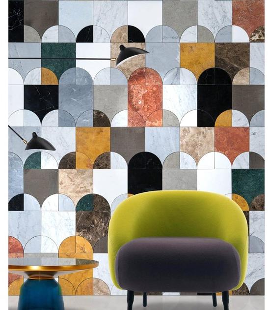 Lithos Mosaico Italia Мраморная мозаика Medley sun-id-1375797 - Вид №2