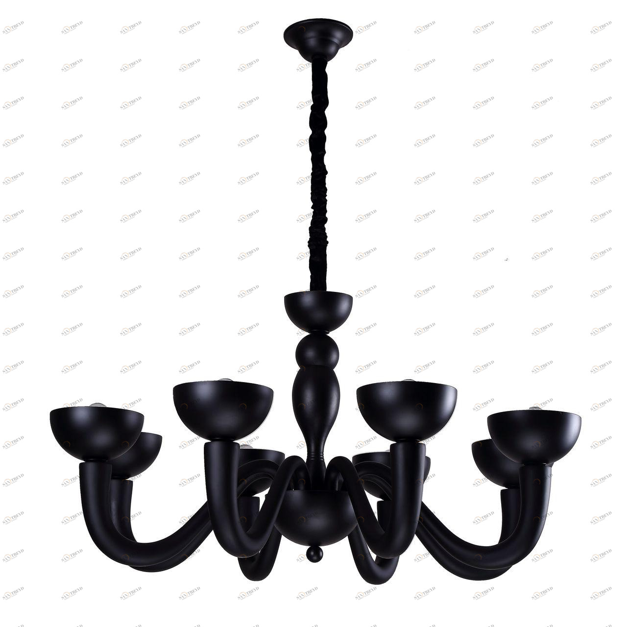 Подвесная люстра Divinare Bianca-Nero 7091/04 LM-8 DIVINARE ДИЗАЙНЕРСКИЕ, BIANCA-NERO 108107 Черный 