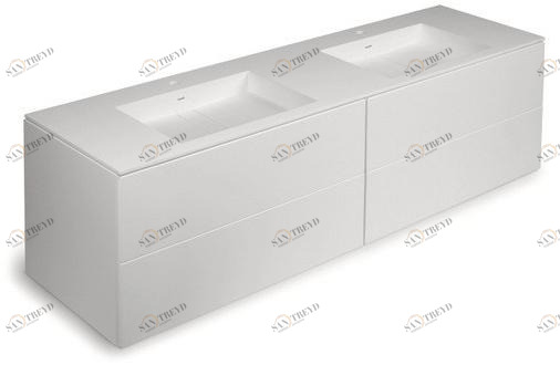 Cosmic Лаковая тумба под умывальник с ящиками Block sun-id-1436793