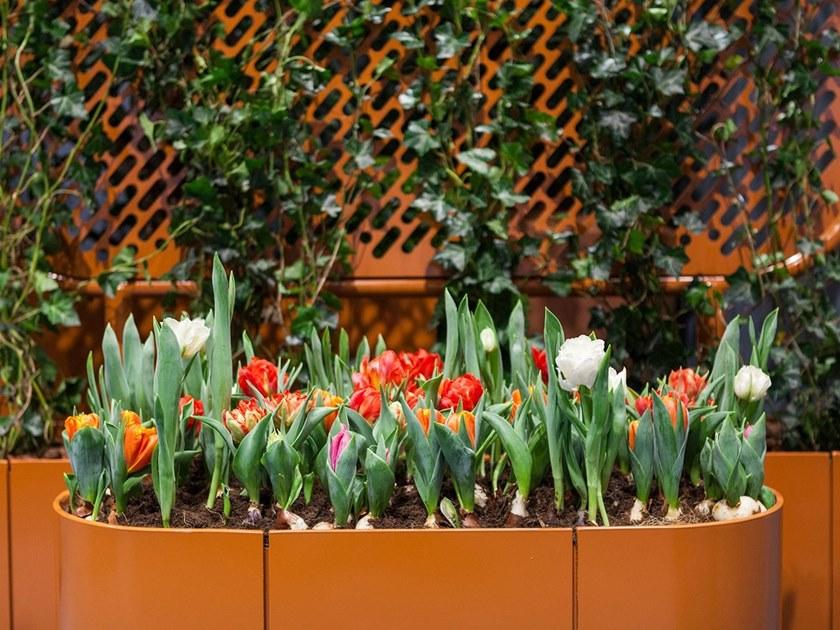 VESTRE Прямоугольная кашпо для общественных мест из стали с порошковым покрытием Pop sun-id-1413804 - Вид №1