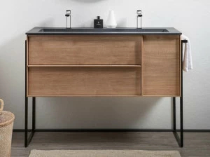 Acquabella Подвесная тумба под умывальник из дуба с ящиками Urban