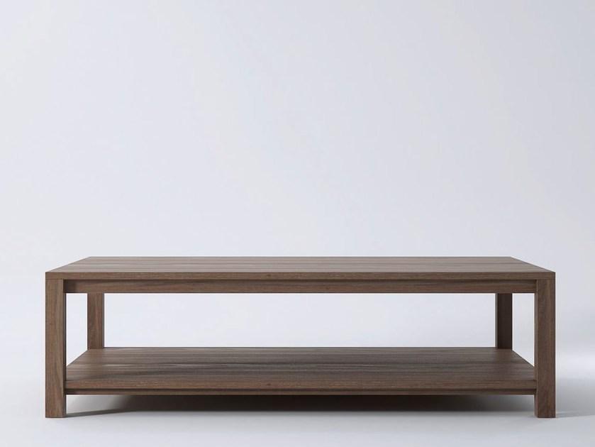 KARPENTER Прямоугольный деревянный журнальный столик с журнальной полкой Solid sun-id-1451566 - Вид №4