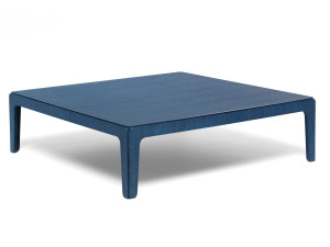 Квадратный низкий журнальный столик из эвкалипта