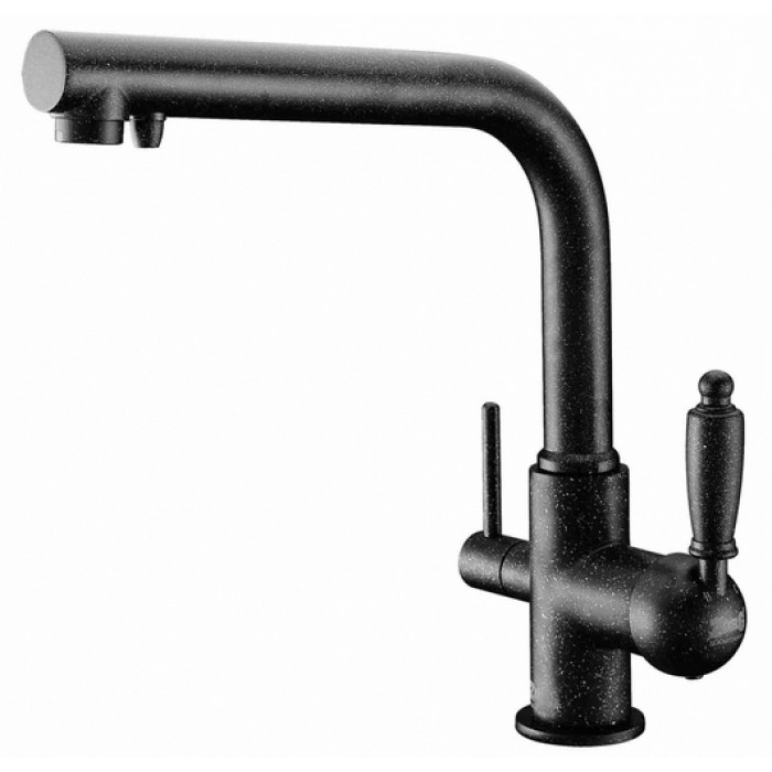 Zorg ZR 313 YF-33 чёрный металл Смеситель для кухни Zorg 305х225 мм  - Вид №1