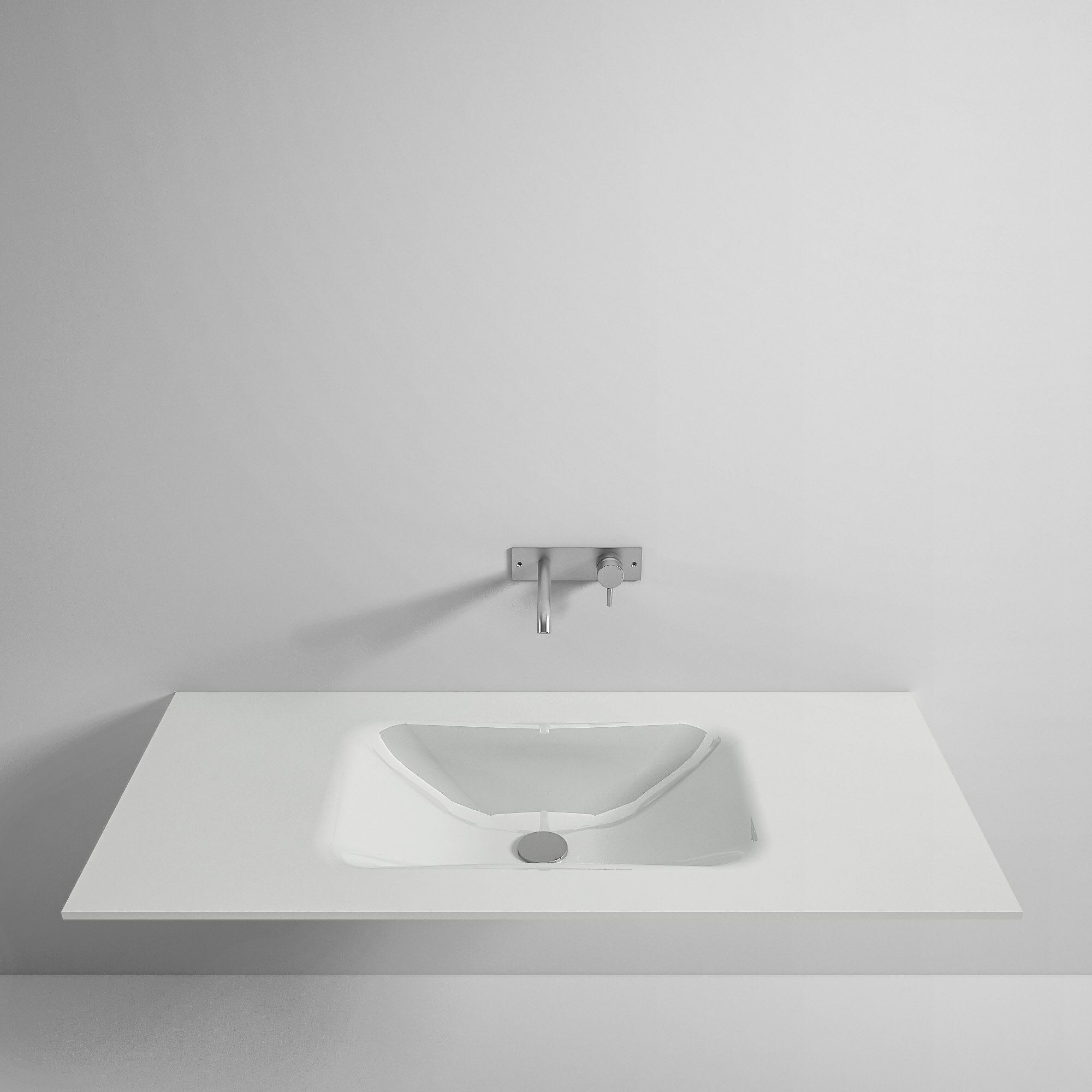 Rexa Design Встроенная столешница для умывальника из стекла REXA-ST112 