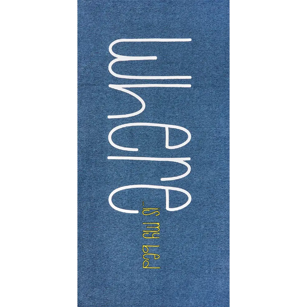 Коврик прикроватный хлопок «Где моя кровать» 60x120 см, цвет синий Santreyd STLM-2192809