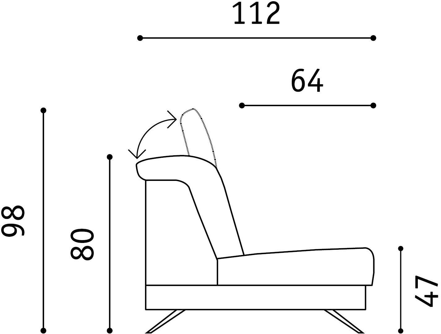 Febal Casa Угловой кожаный диван с подголовником Scena sun-id-1466528 - Вид №35