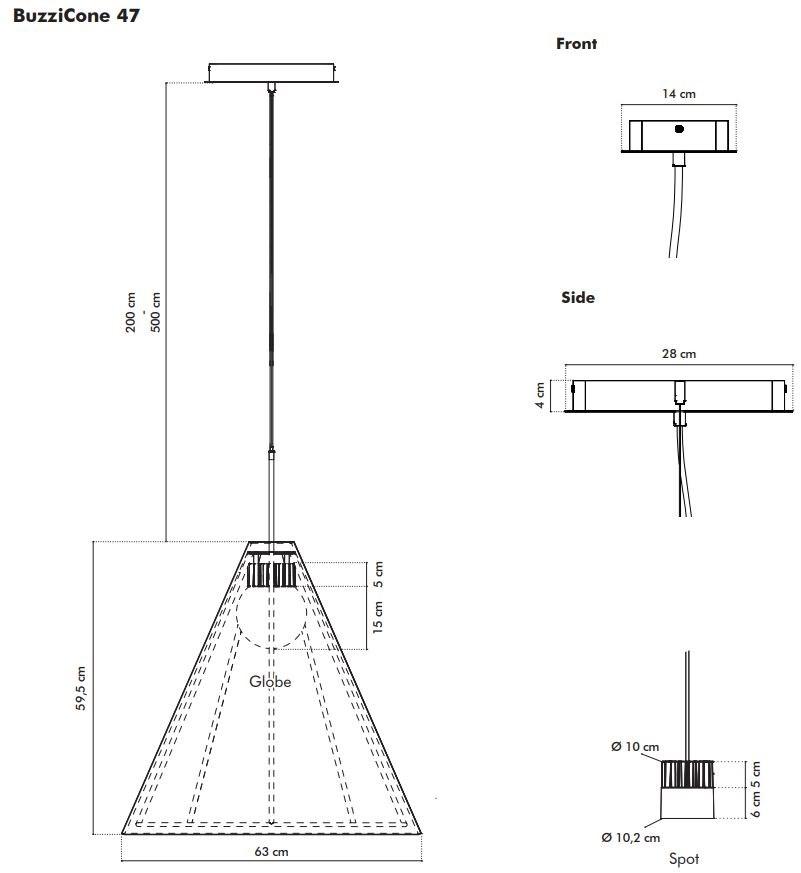 BuzziSpace Акустический подвесной светильник из переработанного пэт для офиса sun-id-1362019 - Вид №6