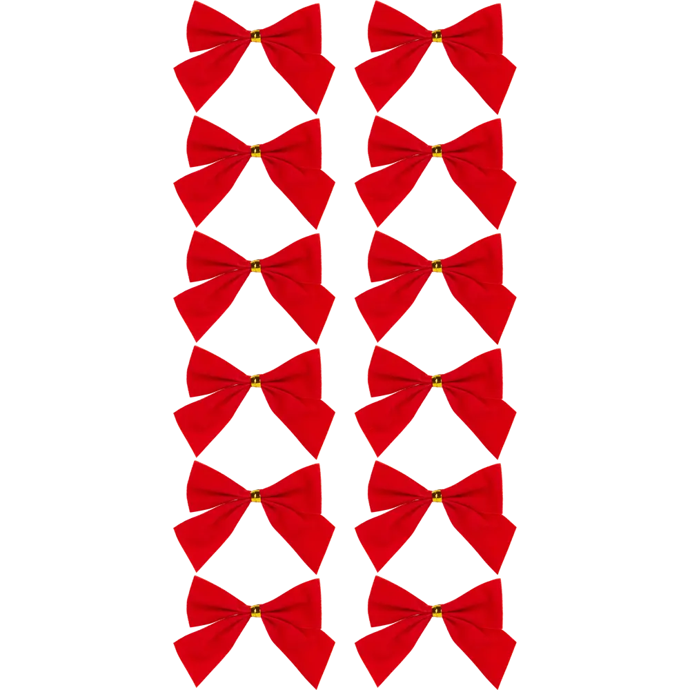 Новогоднее украшение Бант 5x5 см цвет красный 85148962 STLM-2063738 Santreyd 