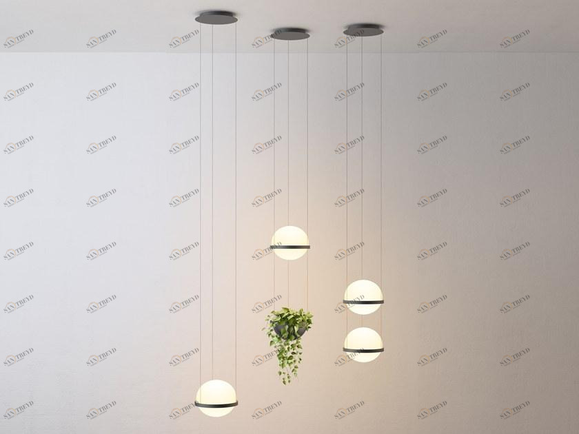 Vibia Светодиодная подвесная лампа из дутого стекла Palma 3724