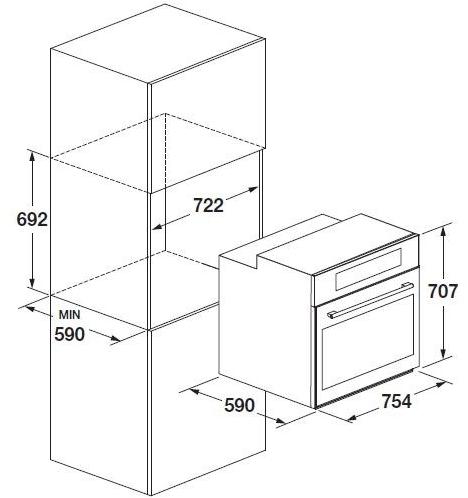 Fulgor Milano Многофункциональная встраиваемая духовка класса а + sun-id-1486855 - Вид №1