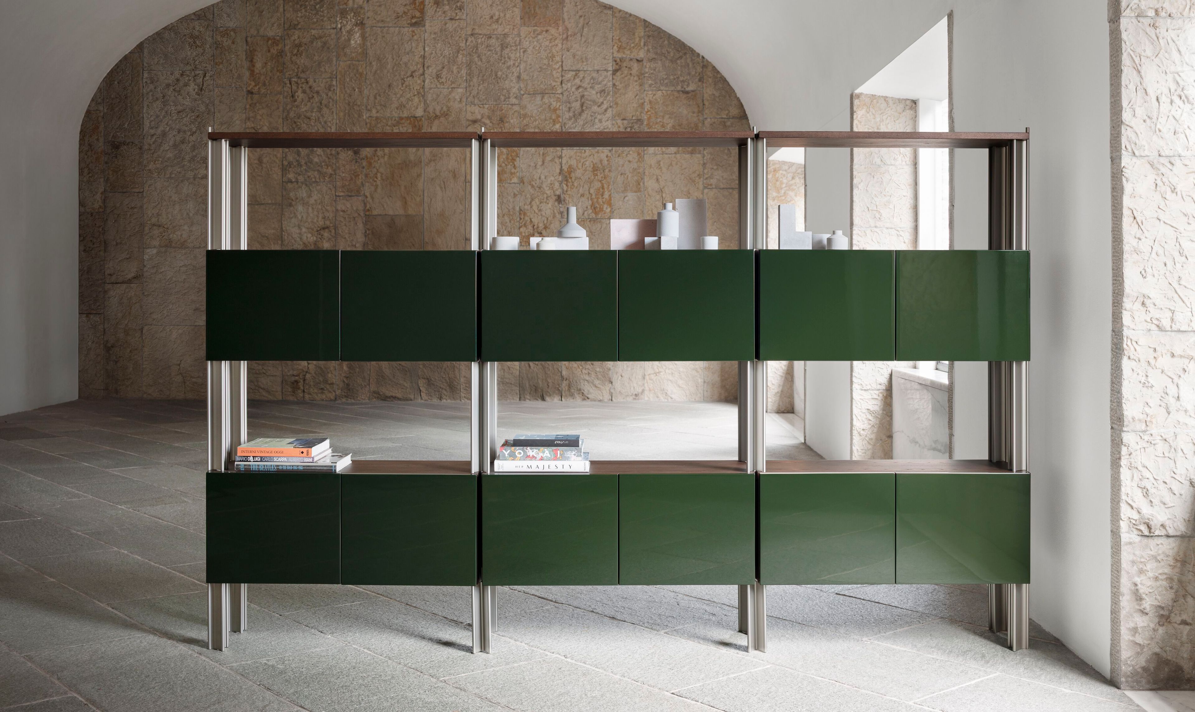 Деревянный секционный книжный шкаф GHIDINI1961 FLEXOR ARCH-00146831 - Вид №2