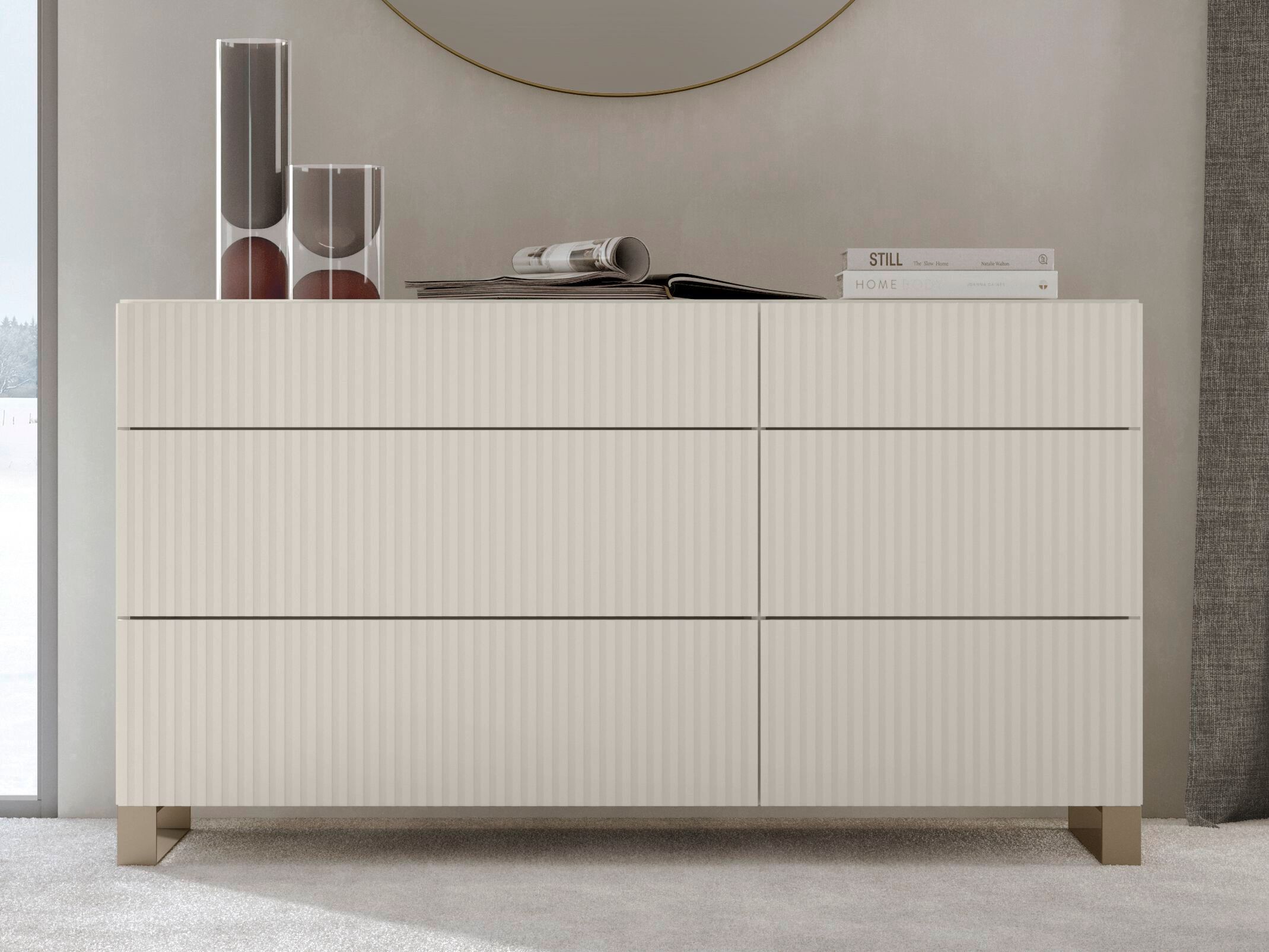 Деревянный комод со встроенными ручками Olivieri ARCH-00017199