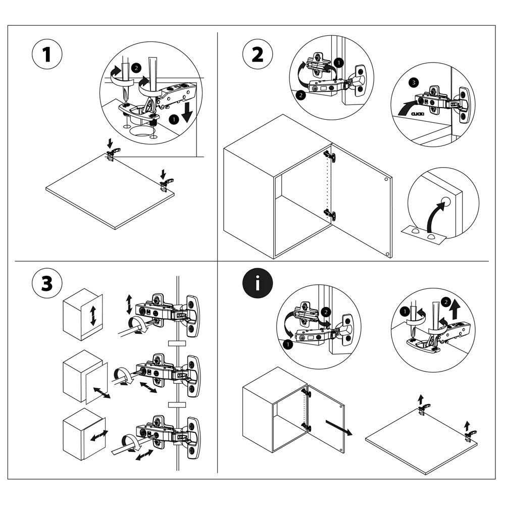 Комплект петель 105 градусов KONSENSA сталь 2 шт STLM-2202983 - Вид №8