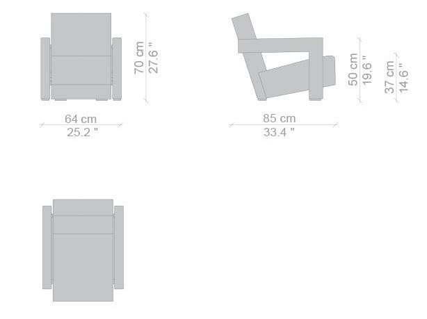 Тканевое кресло CASSINA UTRECHT ARCH-00139293 - Вид №6