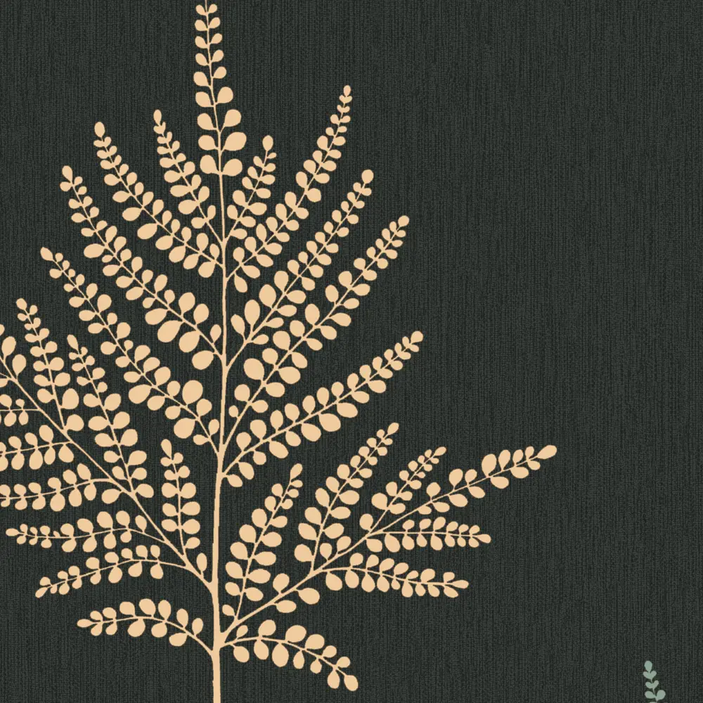 Обои флизелиновые Wallsecret Tessa черные с растительным орнаментом 89426895 STLM-1574418 - Вид №1