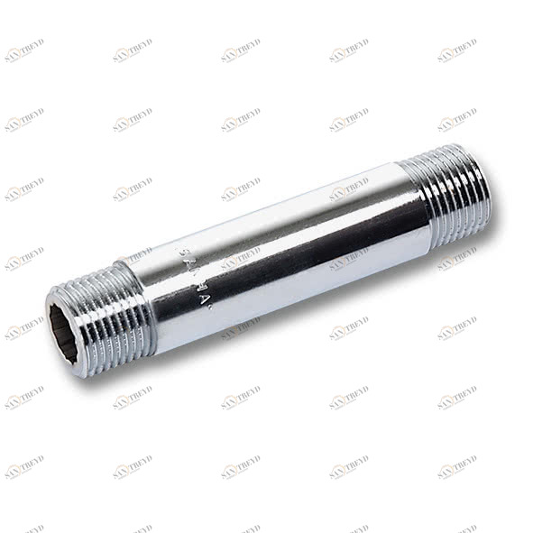 252312150C SANHA 523 удлиненный ниппель, хромированная латунь 1/2x150 мм 