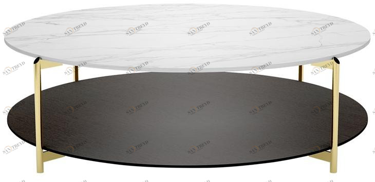 HC28 Cosmo Круглый журнальный столик с вещевым ящиком Chess 41c029