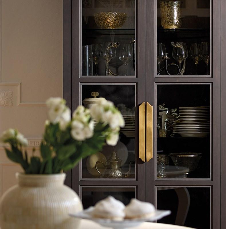 Prestige Лакированная витрина из дерева и стекла Capricci Cvc041b - Вид №1