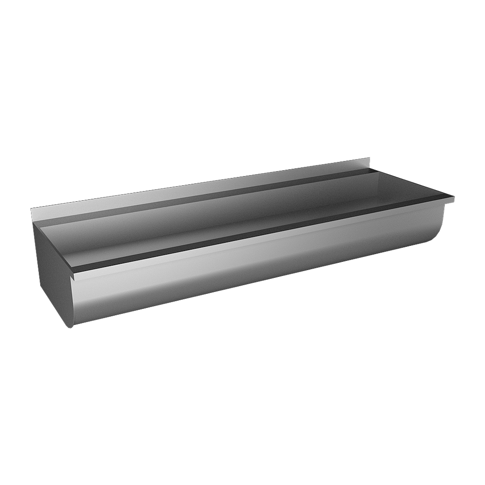 93109 Нержавеющий подвесной желоб без облицовки, AISI 304, 1250 мм SANELA 