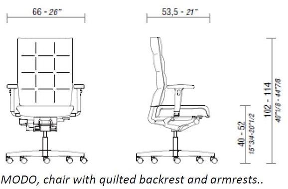 ESTEL GROUP Поворотный офисный стул из ткани Modo sun-id-1485188 - Вид №7