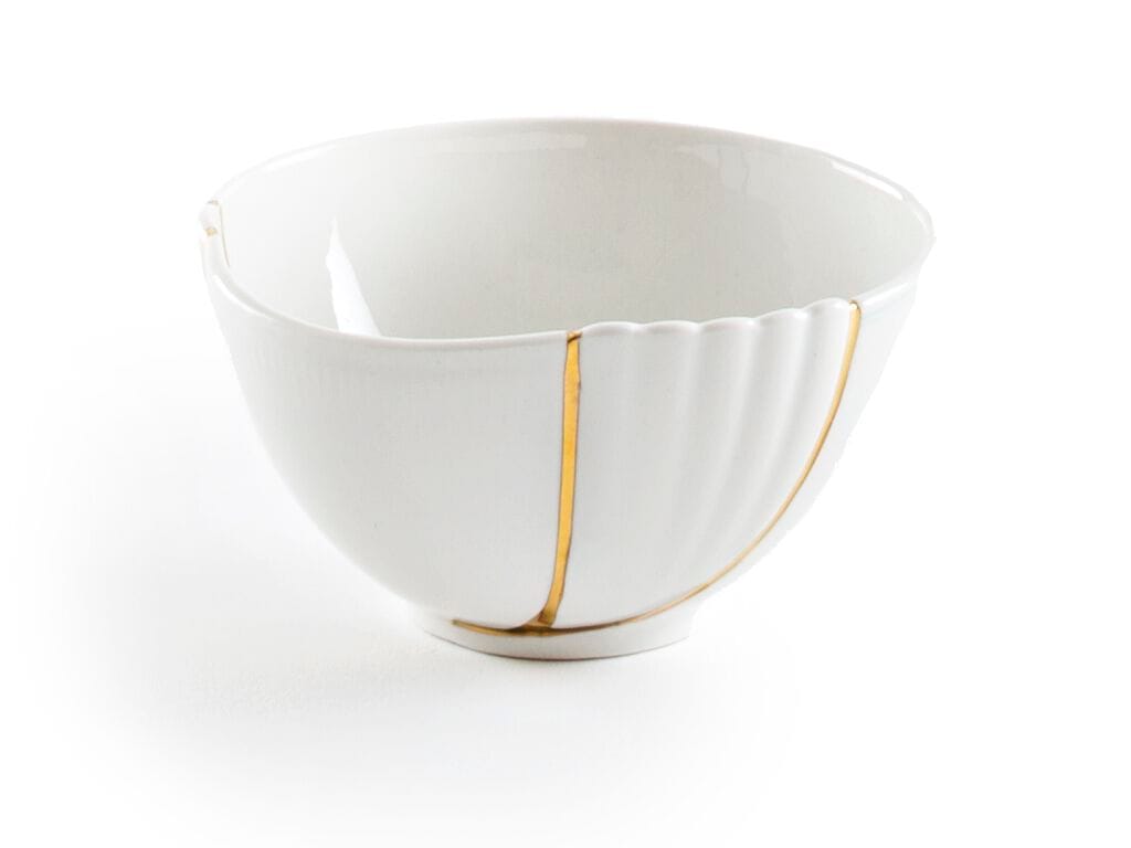 Фарфоровая и золотая чаша Seletti Kintsugi ARCH-00024500 - Вид №1