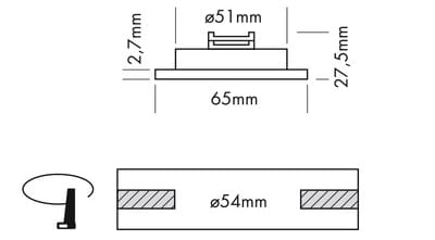 Алюминиевый регулируемый светодиодный прожектор Proled кабинет ARCH-00064183 - Вид №2