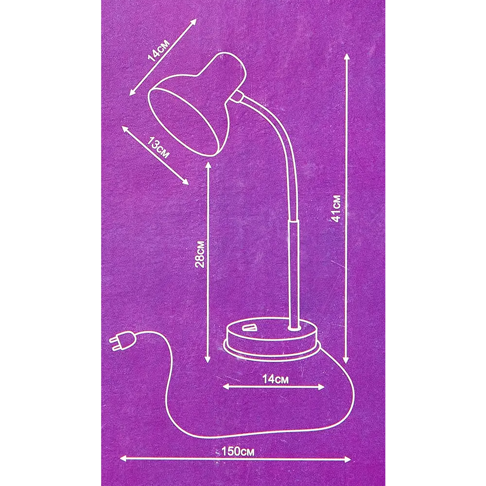 Рабочая лампа настольная Семь огней Эйр 1 лампа Е27 цвет белый STLM-2024894 - Вид №8