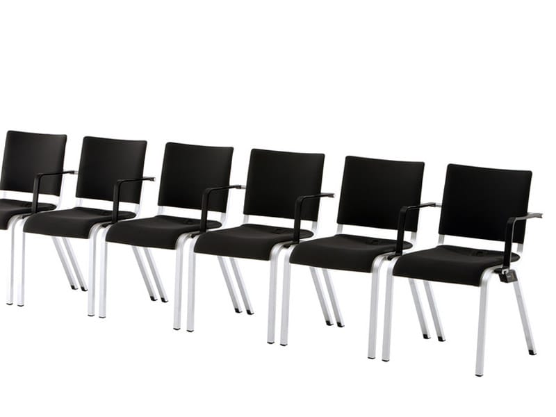 Штабелируемый стул для конференций из ткани с подлокотниками Brunner ALITE ARCH-00131588 - Вид №4