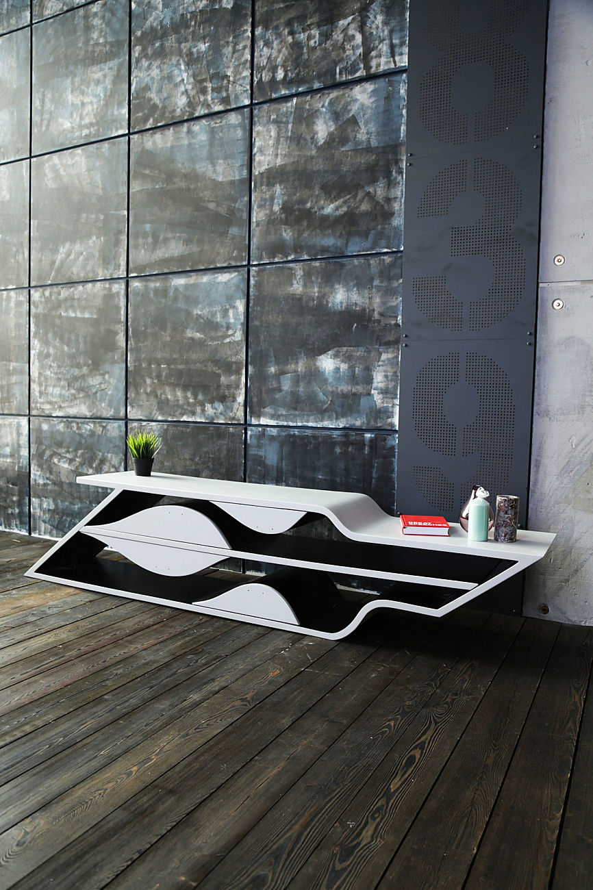 Консоль черная дизайнерская "Цезарь" ODINGENIY  178317 Черный  - Вид №4