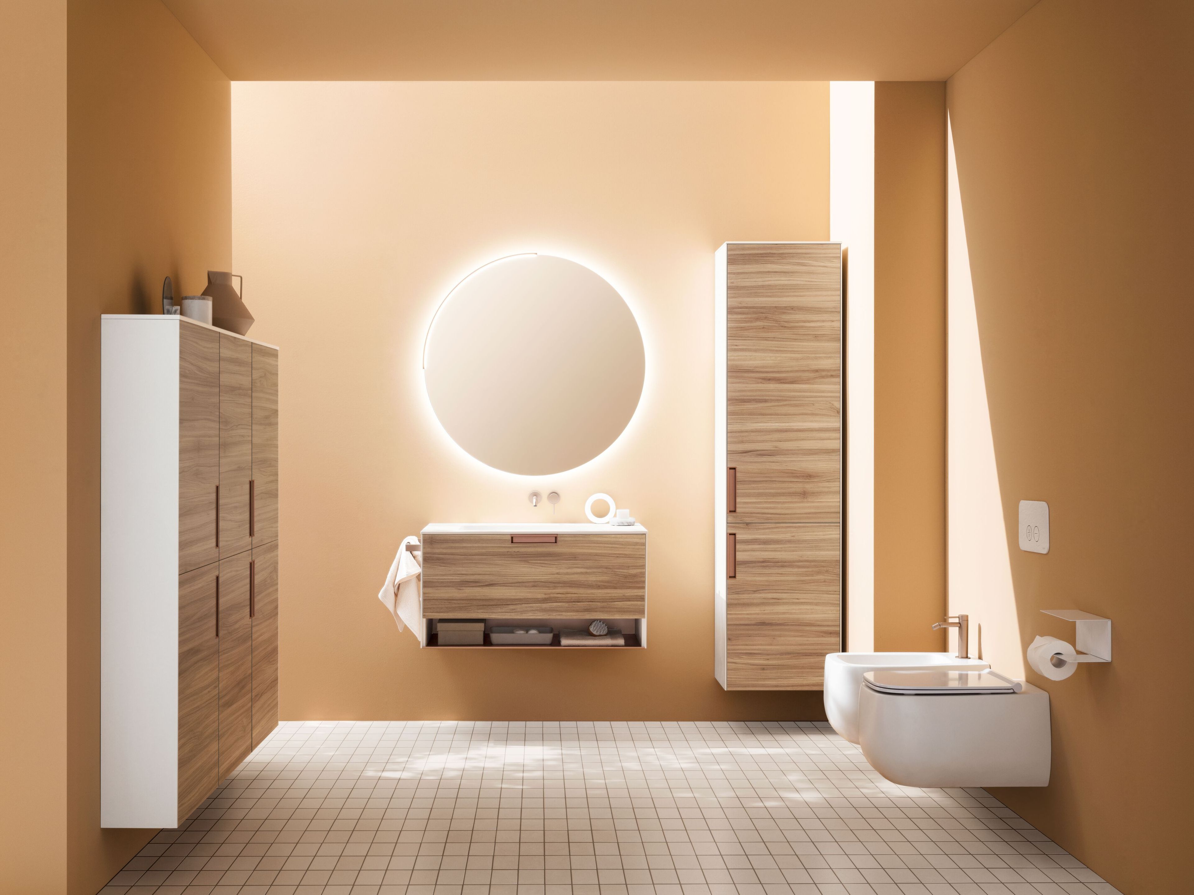 Термо текстурированный подвесной умывальник ARBLU Dress System ARCH-00007626