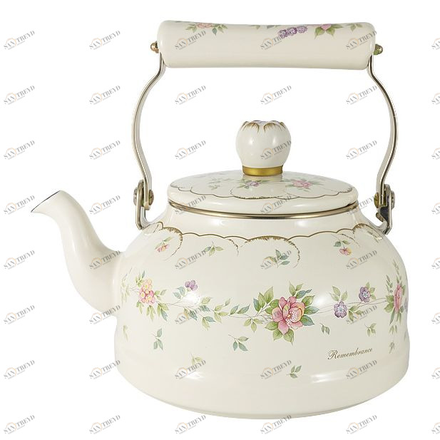 Чайник эмалированный белый 2,3 литра "Воспоминание" EJIRY ВОСПОМИНАНИЕ 00-3946769 Белый 