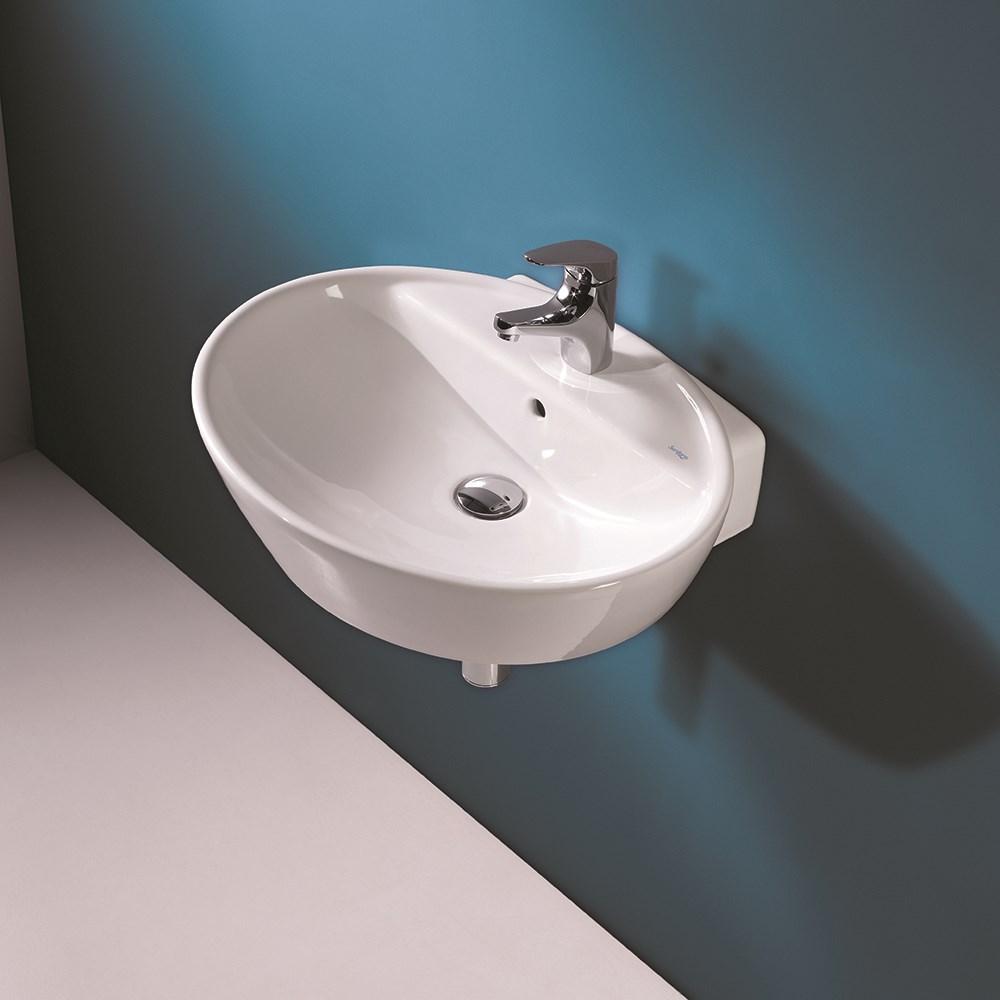 S10015836200000 Подвесная раковина настенная прямоугольная Sanitana  белая  - Вид №2