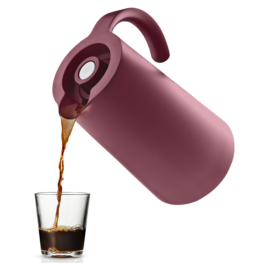 502852 Термокувшин rise 1 л гранатовый Eva Solo  - Вид №3