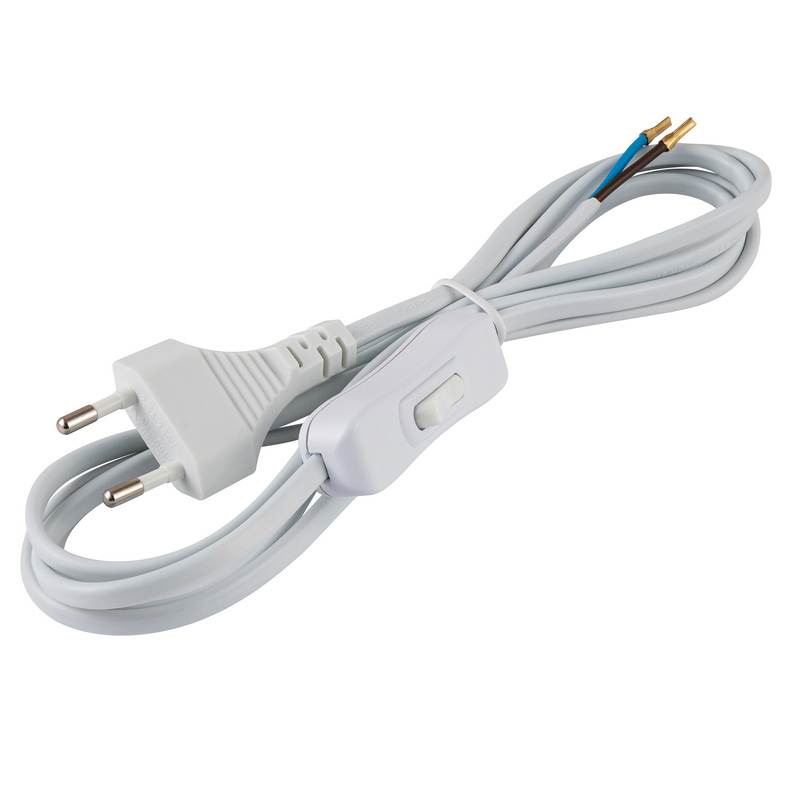 DUWI Провод с выключателем 2 м для осветительных приборов 87658066 STLM-0074659