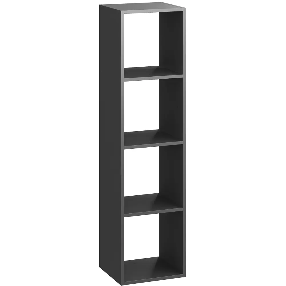 Стеллаж SPACEO KUB 4К, 36х139х31,7 см, цвет графит STLM-2063131