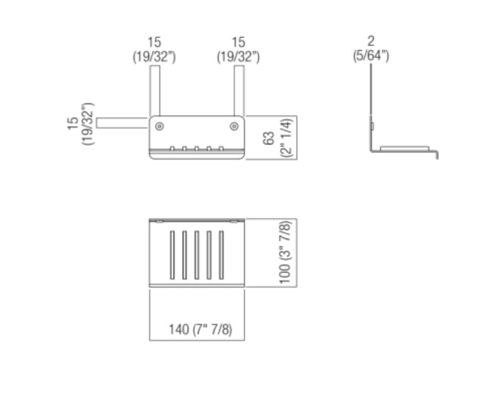 Настенная мыльница из нержавеющей стали Agape Mach 2 ARCH-00096473 - Вид №2