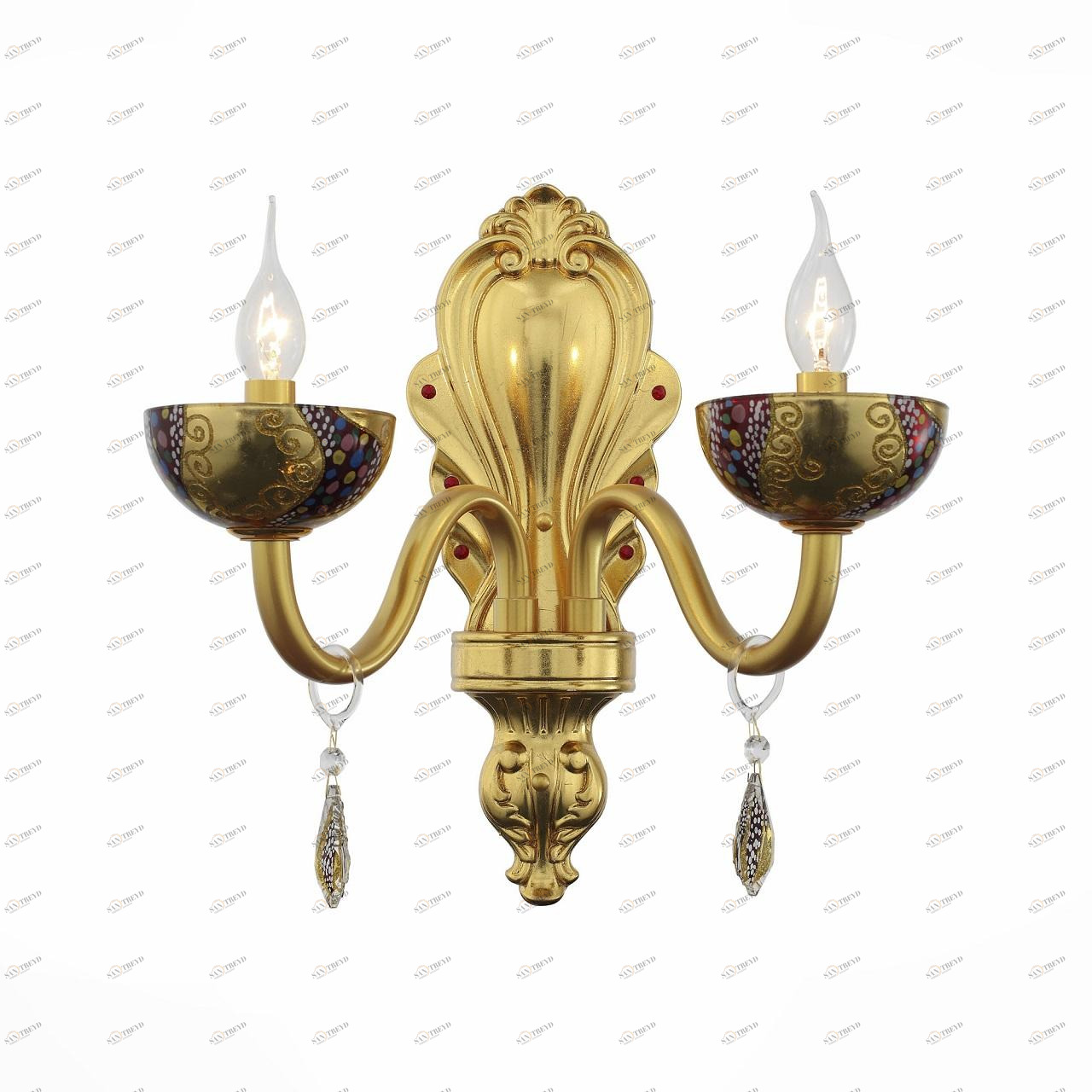 Бра ST Luce Ambita SL225.201.02 ST LUCE СВЕЧА 077820 Золото;прозрачный 