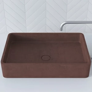 WВ601TERRAKOTOVYJ Накладная раковина на столешницу  овальная BetOn