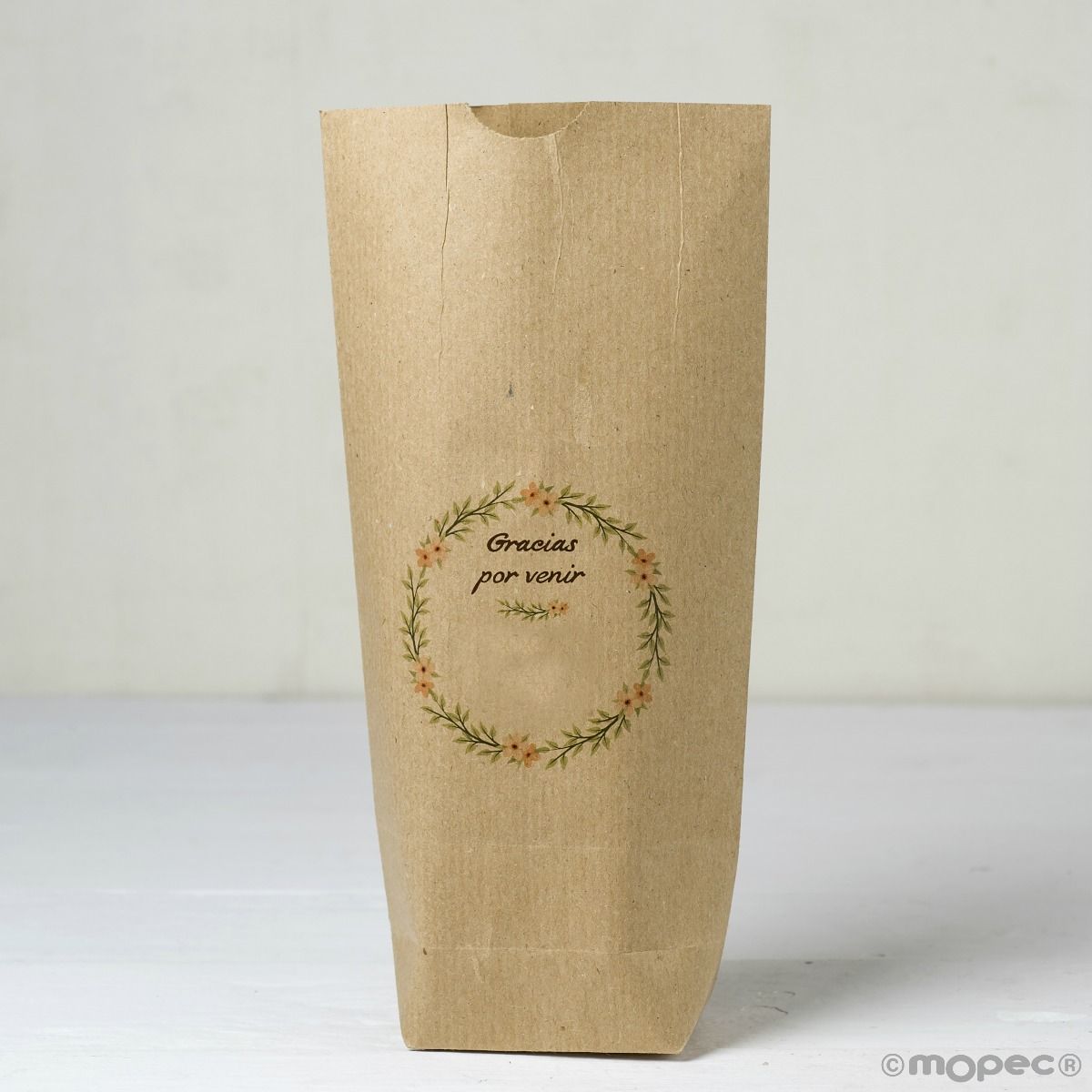 E630.1 Сумка kraft Romantic Crown «Спасибо за…» , 25 единиц. Dekoraniaevents Bodas  - Вид №1